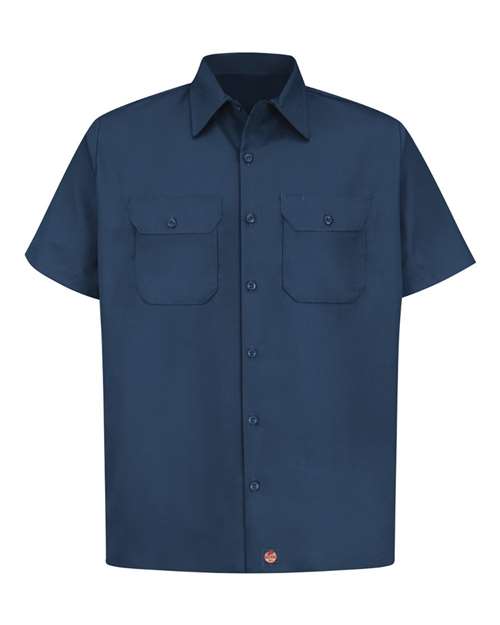 Red Kap ST62 — Men's Utility Short Sleeve Work Shirt — Navy