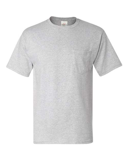 Hanes 5590 — Men's Authentic Pocket T-Shirt — Ash