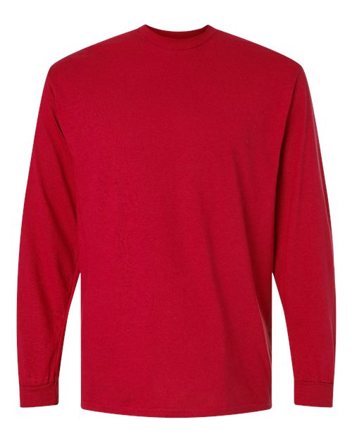 Gildan 8400 — Unisex DryBlend® 50/50 Long Sleeve T-Shirt — Red