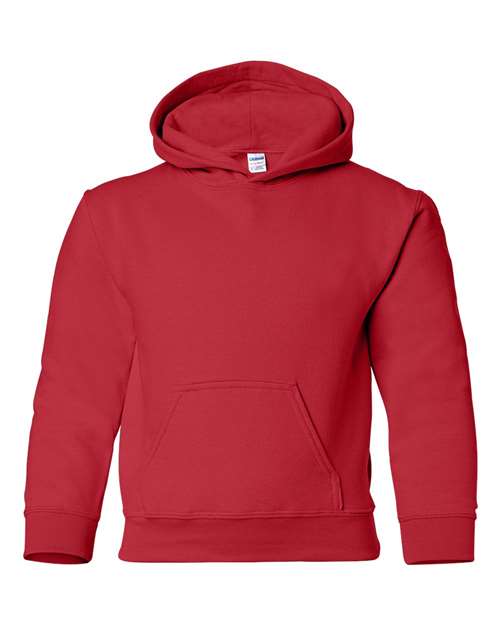 Gildan 18500B — Youth Heavy Blend™ Hooded Sweatshirt — Red