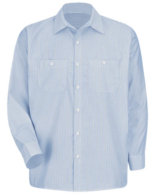 Red Kap SL10 — Men's Industrial Stripe Work Shirt — main view