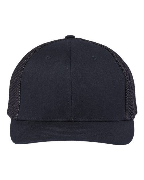 Richardson 112PL — 112+ R-Flex Adjustable Trucker Cap — Black