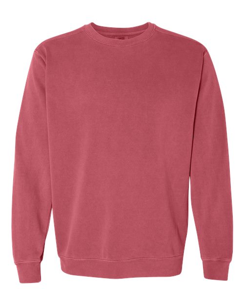 Comfort Colors 1566 — Unisex Garment-Dyed Crewneck Sweatshirt — Crimson