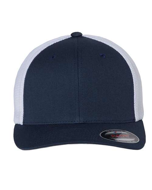 Flexfit 6511 — Trucker Cap — Navy/ White