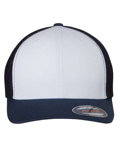 Flexfit 6511 — Trucker Cap — Navy/ White/ Navy