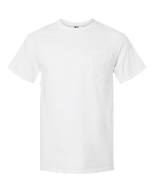 Gildan 2300 — Unisex Ultra Cotton® Pocket T-Shirt — White