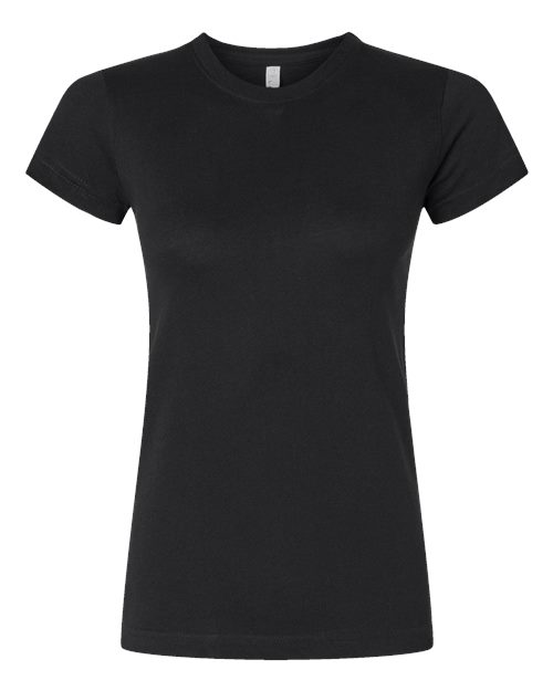 LAT 3616 — Women's Fitted Fine Jersey Tee — Black