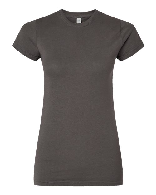 LAT 3616 — Women's Fitted Fine Jersey Tee — Charcoal