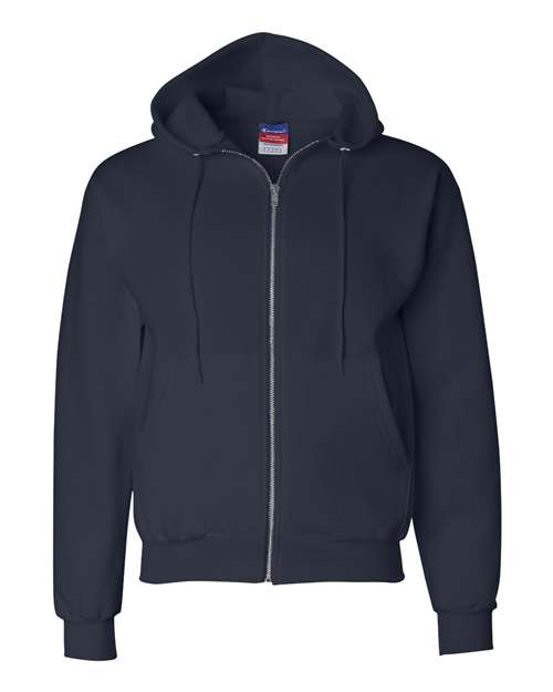 Champion S800 — Unisex Powerblend® Full-Zip Hooded Sweatshirt — Navy