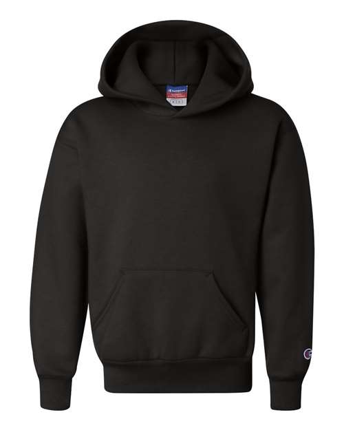 Champion S790 — Youth Powerblend® Hooded Sweatshirt — Black