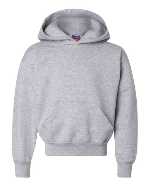 Champion S790 — Youth Powerblend® Hooded Sweatshirt — Light Steel