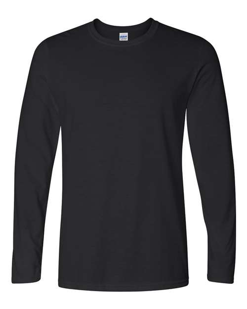 Gildan 64400 — Unisex Softstyle® Long Sleeve T-Shirt — Black