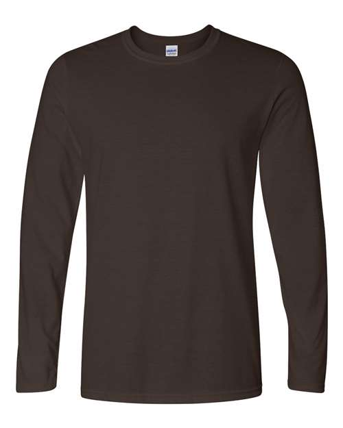 Gildan 64400 — Unisex Softstyle® Long Sleeve T-Shirt — Dark Chocolate