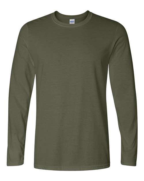 Gildan 64400 — Unisex Softstyle® Long Sleeve T-Shirt — Military Green