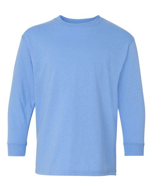 Gildan 5400B — Youth Heavy Cotton™ Long Sleeve T-Shirt — Carolina Blue