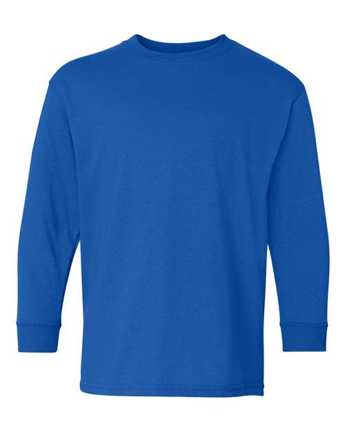 Gildan 5400B — Youth Heavy Cotton™ Long Sleeve T-Shirt — Royal