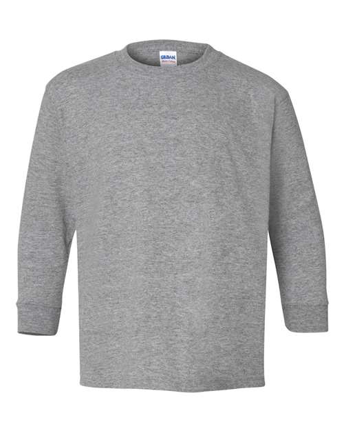 Gildan 5400B — Youth Heavy Cotton™ Long Sleeve T-Shirt — Sport Grey
