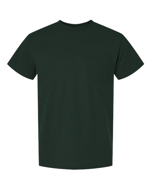 Gildan 8300 — Unisex DryBlend® Pocket T-Shirt — Forest Green