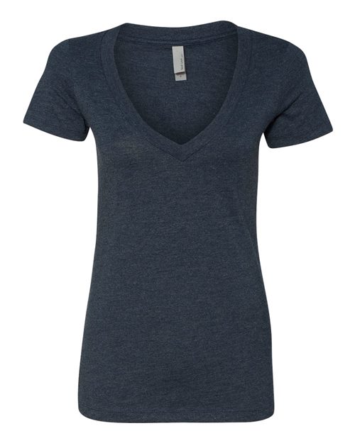 Next Level 6640 — Women’s CVC Deep V-Neck T-Shirt — main view