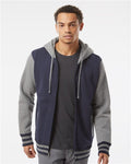 Independent Trading Co. IND45UVZ — Unisex Heavyweight Varsity Full-Zip Hooded Sweatshirt — main view