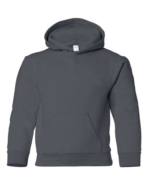 Gildan 18500B — Youth Heavy Blend™ Hooded Sweatshirt — Charcoal