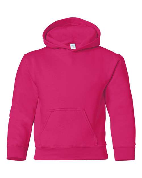 Gildan 18500B — Youth Heavy Blend™ Hooded Sweatshirt — Heliconia