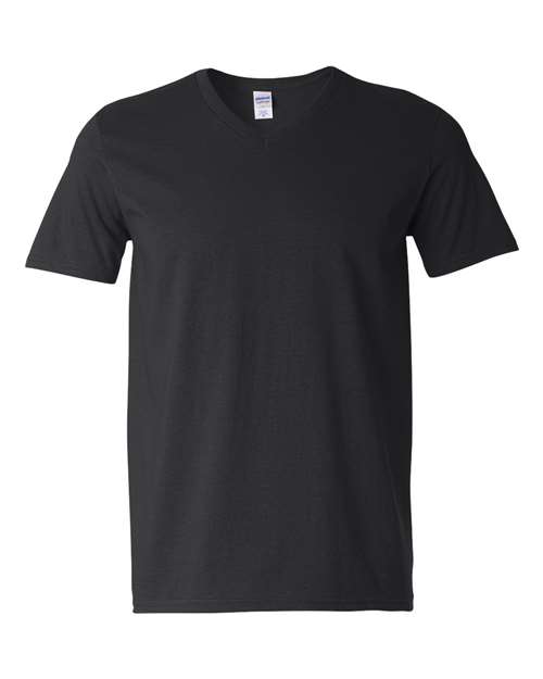 Gildan 64V00 — Unisex Softstyle® V-Neck T-Shirt — Black