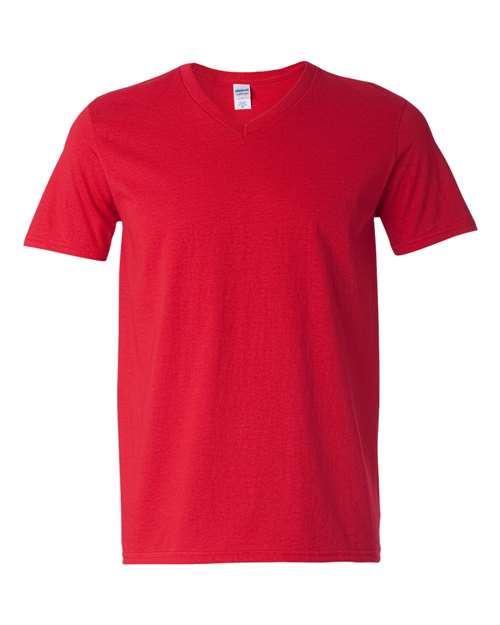 Gildan 64V00 — Unisex Softstyle® V-Neck T-Shirt — Cherry Red