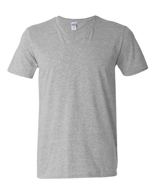 Gildan 64V00 — Unisex Softstyle® V-Neck T-Shirt — Sport Grey