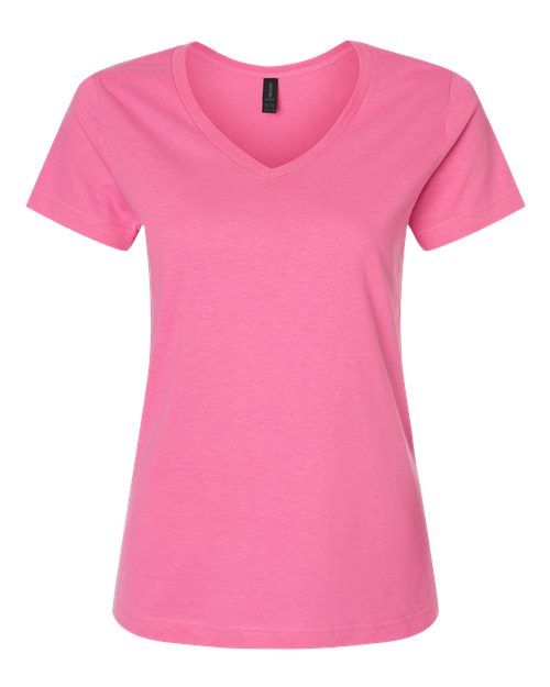 Gildan 64V00L — Women's Softstyle® V-Neck T-Shirt — Azalea