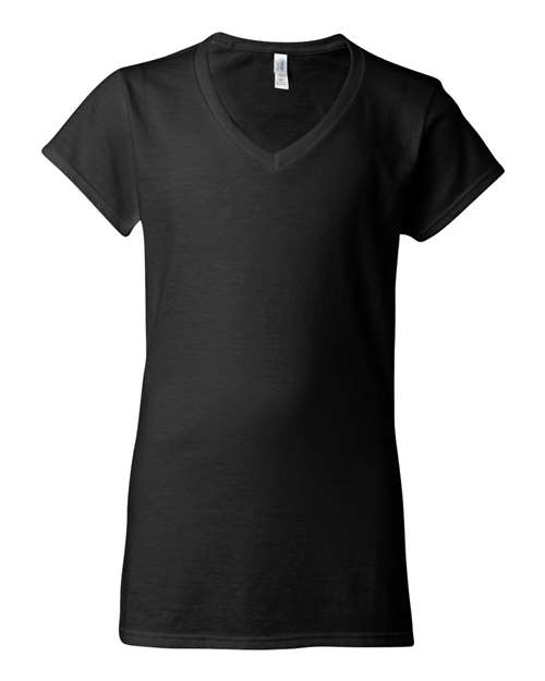Gildan 64V00L — Women's Softstyle® V-Neck T-Shirt — Black