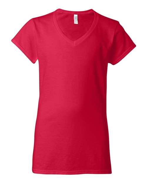 Gildan 64V00L — Women's Softstyle® V-Neck T-Shirt — Cherry Red