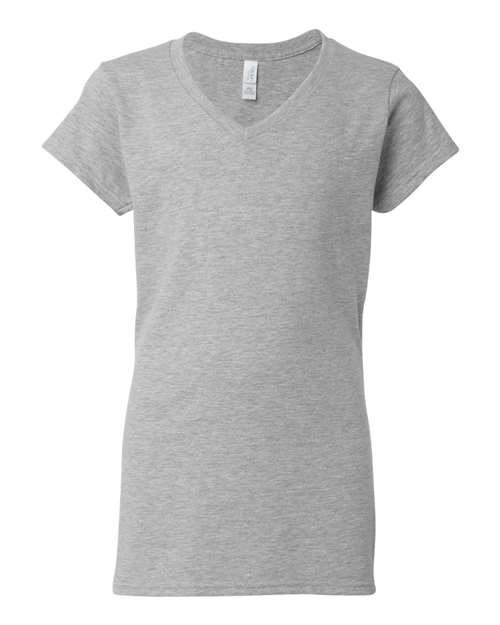 Gildan 64V00L — Women's Softstyle® V-Neck T-Shirt — Sport Grey