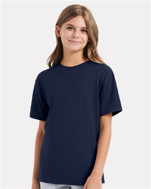 Hanes 498Y — Youth Perfect-T T-Shirt — main view
