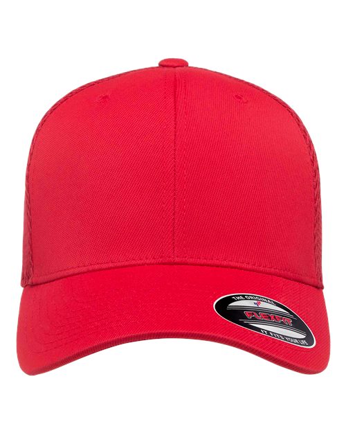 Flexfit 6533 — Ultrafiber Mesh Cap — Red