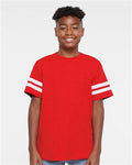 LAT 6137 — Youth Football Fine Jersey Tee — main view