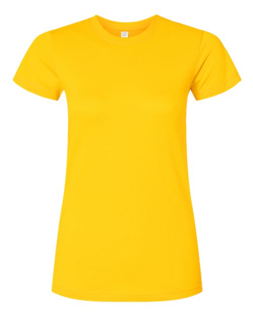 LAT 3616 — Women's Fitted Fine Jersey Tee — Yellow