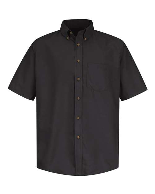 Red Kap SP80 — Men's Poplin Short Sleeve Dress Shirt — Black