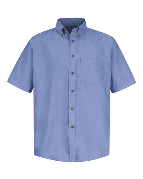 Red Kap SP80 — Men's Poplin Short Sleeve Dress Shirt — Light Blue