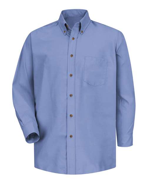 Red Kap SP90 — Men's Poplin Dress Shirt — Light Blue