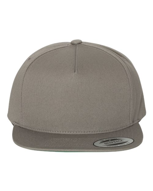 YP Classics 6007 — Five-Panel Cotton Twill Snapback Cap — Grey