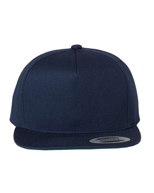 YP Classics 6007 — Five-Panel Cotton Twill Snapback Cap — Navy
