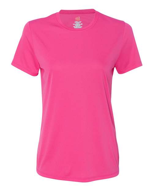 Hanes 4830 — Women's Cool DRI® Performance T-Shirt — Wow Pink