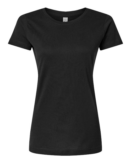 LAT 3516 — Women's Fine Jersey Tee — Black