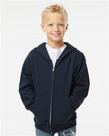 Independent Trading Co. SS4001YZ — Youth Midweight Full-Zip Hooded Sweatshirt — main view