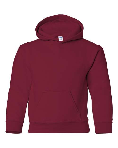 Gildan 18500B — Youth Heavy Blend™ Hooded Sweatshirt — Cardinal Red