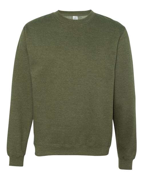 Independent Trading Co. SS3000 — Unisex Midweight Crewneck Sweatshirt — Army Heather