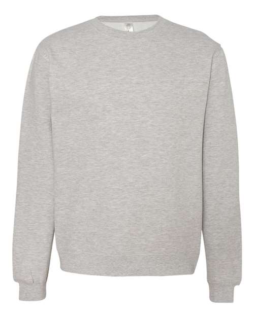 Independent Trading Co. SS3000 — Unisex Midweight Crewneck Sweatshirt — Grey Heather