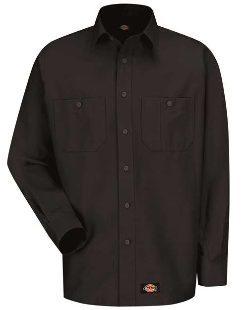 Dickies WS10 — Men's Long Sleeve Work Shirt — Black