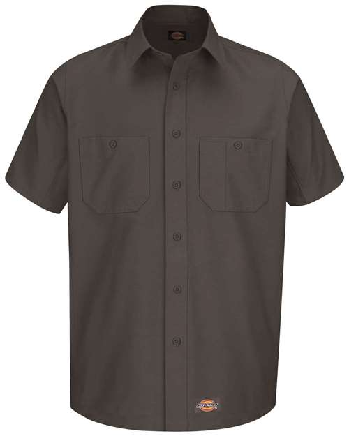 Dickies WS20T — Men's Tall Short Sleeve Work Shirt — Charcoal